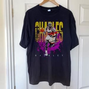Charles Barkley - Unisex Black T-Shirt, Vintage Graphics Unisex Shirt